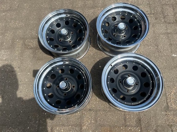 American Racing 14x7 velgen, 4x114,3, set van 4, Auto-onderdelen, Banden en Velgen, Velg(en), Zomerbanden, 215 mm, Ophalen