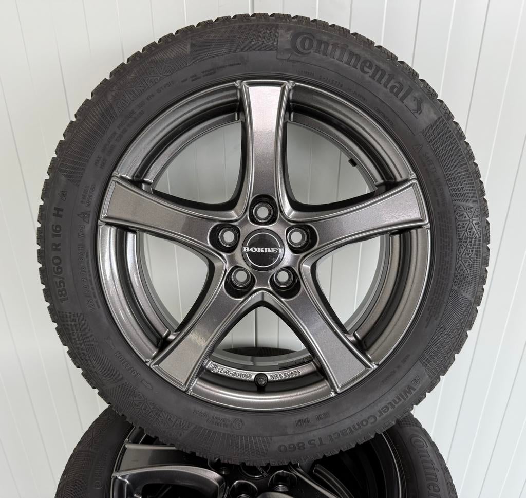 Borbet F2 Velgen 16 Inch 5x100 VW Polo / Ibiza / A1 / Fabia, Ophalen, Gebruikt, -, Banden en Velgen