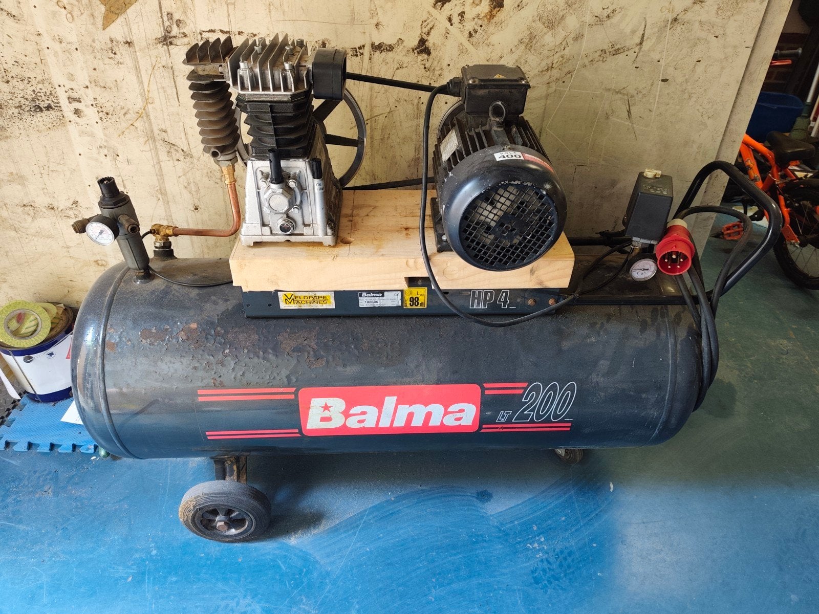 Balma BT 200 Compressor 400V opknapper, Ophalen, Gebruikt, 100 liter of meer, 400 tot 800 liter/min