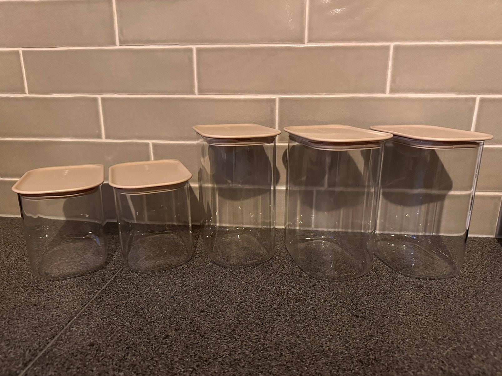 Nieuwe glazen voorraadbakken - Brabantia actie Albert Heijn, Albert Heijn, Ophalen