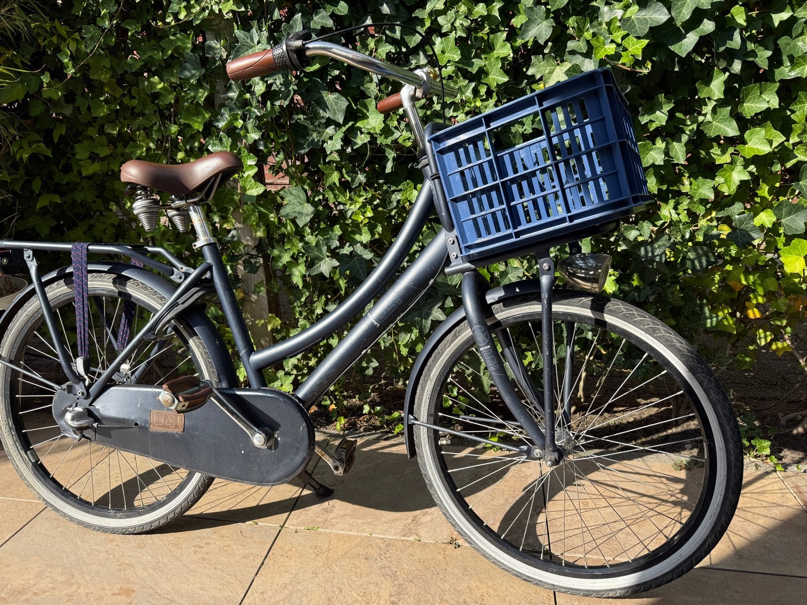 Cortina U4 24 inch transport mini donker matblauw, Terugtraprem, Versnellingen, Ophalen, Overige merken