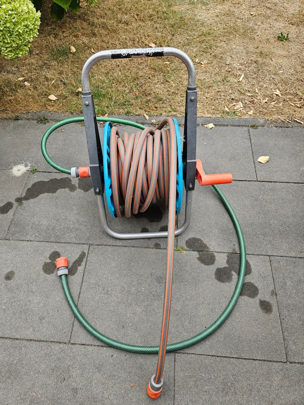 gardena tuinslang op haspel, Ophalen, Tuinslang