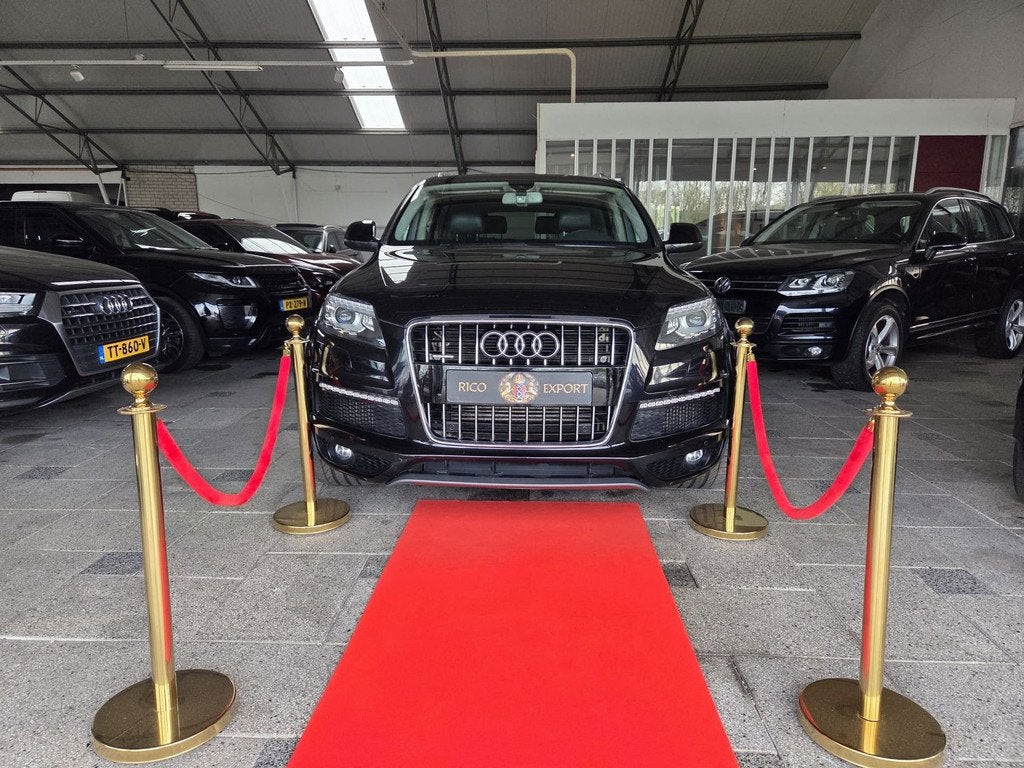 Audi Q7 3.0 TDI quattro S-Line + PANO 6-SEATS FULL OPTION, Automaat, Gebruikt, Euro 6, Zwart