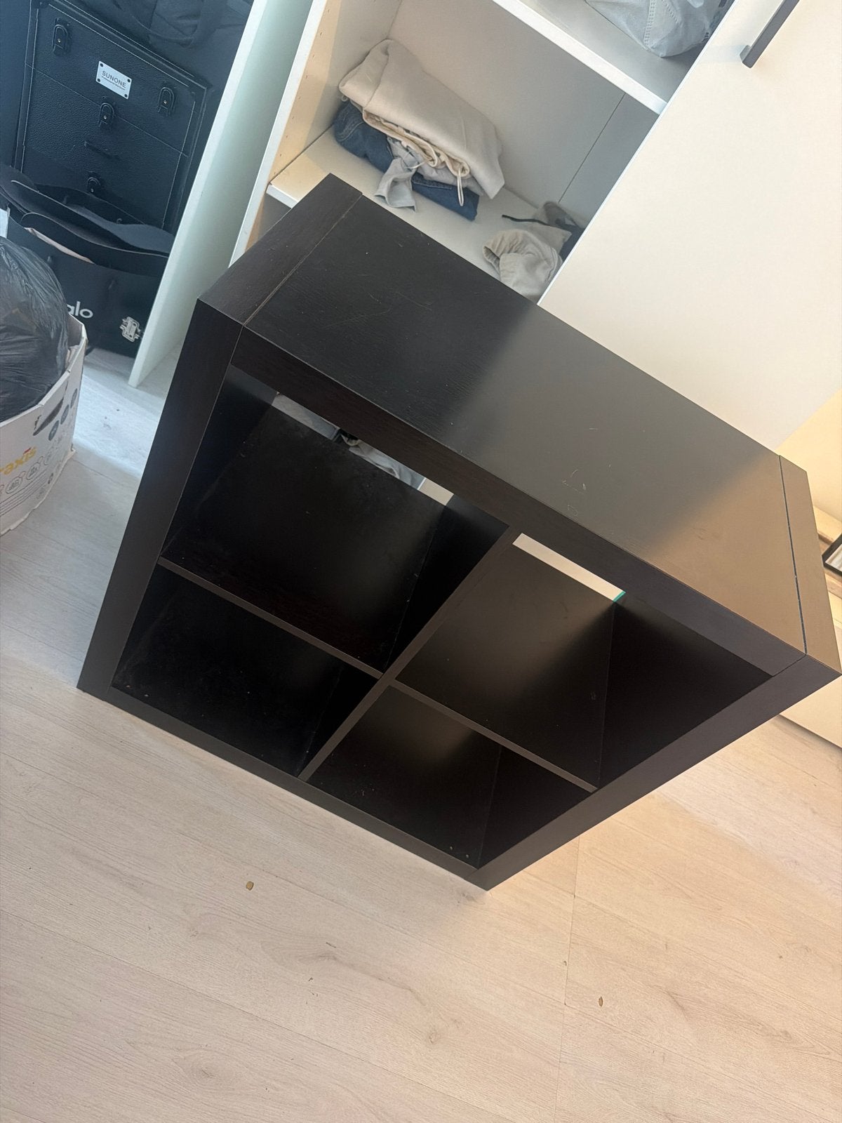 IKEA Kallax kast 2x2 vakken, donkerbruin, Ophalen, Gebruikt