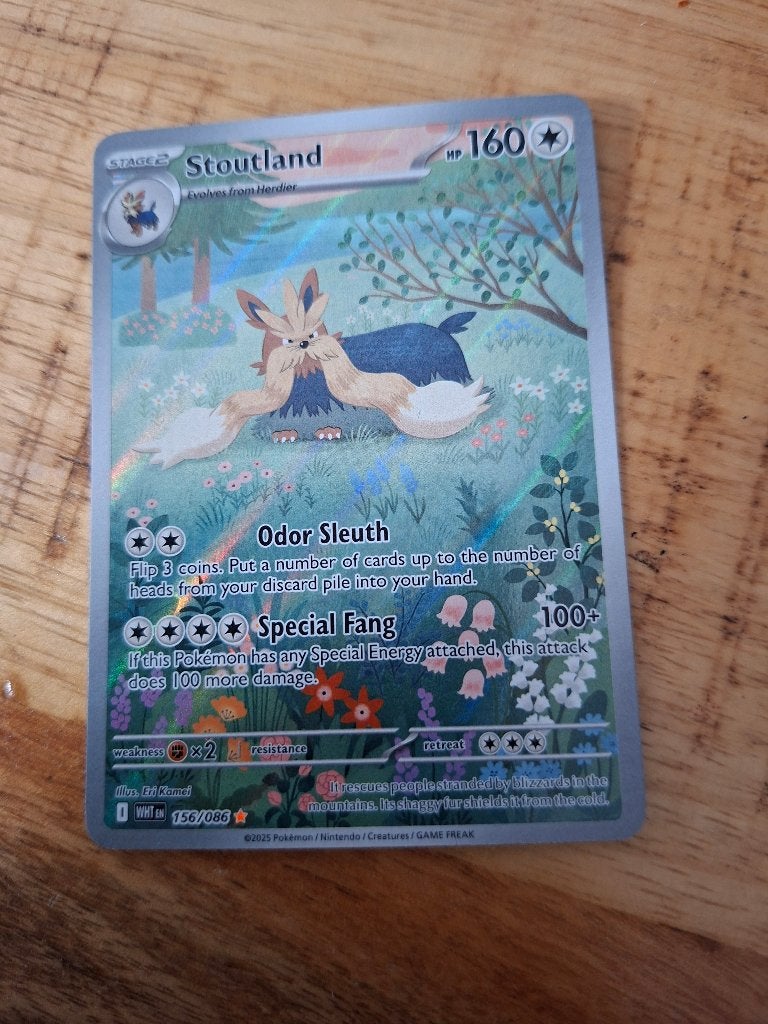 Stoutland 156, Ophalen of Verzenden, Zo goed als nieuw, Losse kaart, Foil