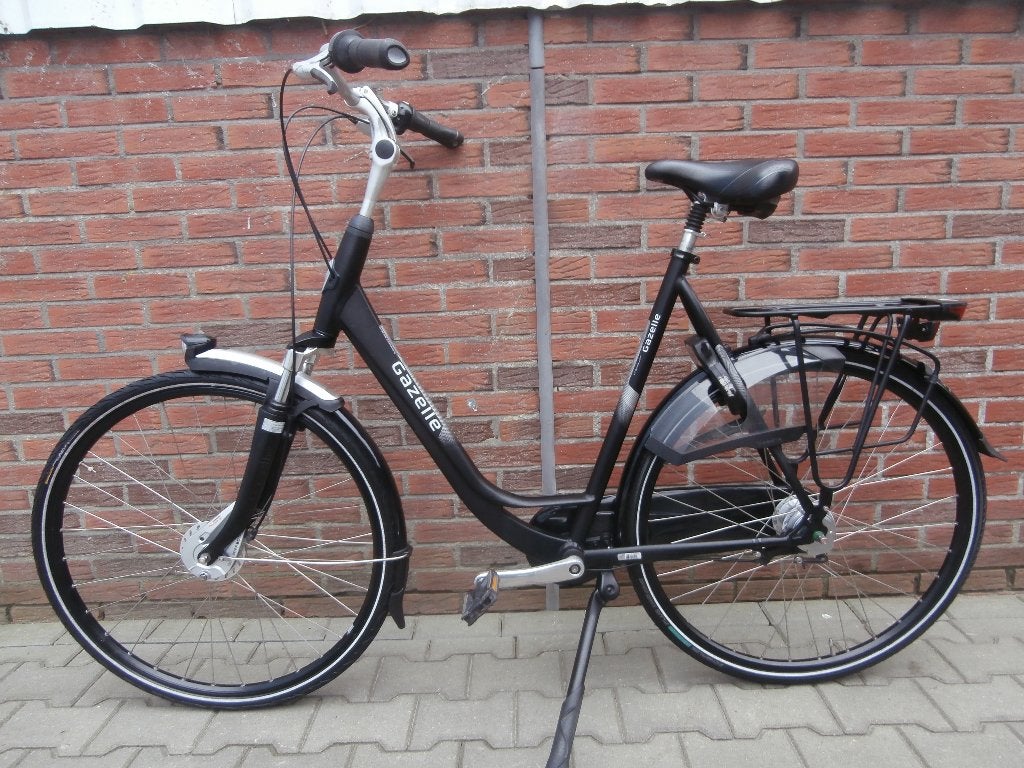 Zeer mooie Gazelle Orange grote damesfiets 61 cm. zwart mat, Ophalen, Gebruikt, Versnellingen, 56 cm of meer