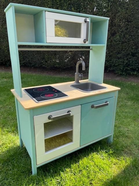 Ikea keukentje kind inclusief kookgerei, Ophalen, Gebruikt, Hout, Speelkeuken