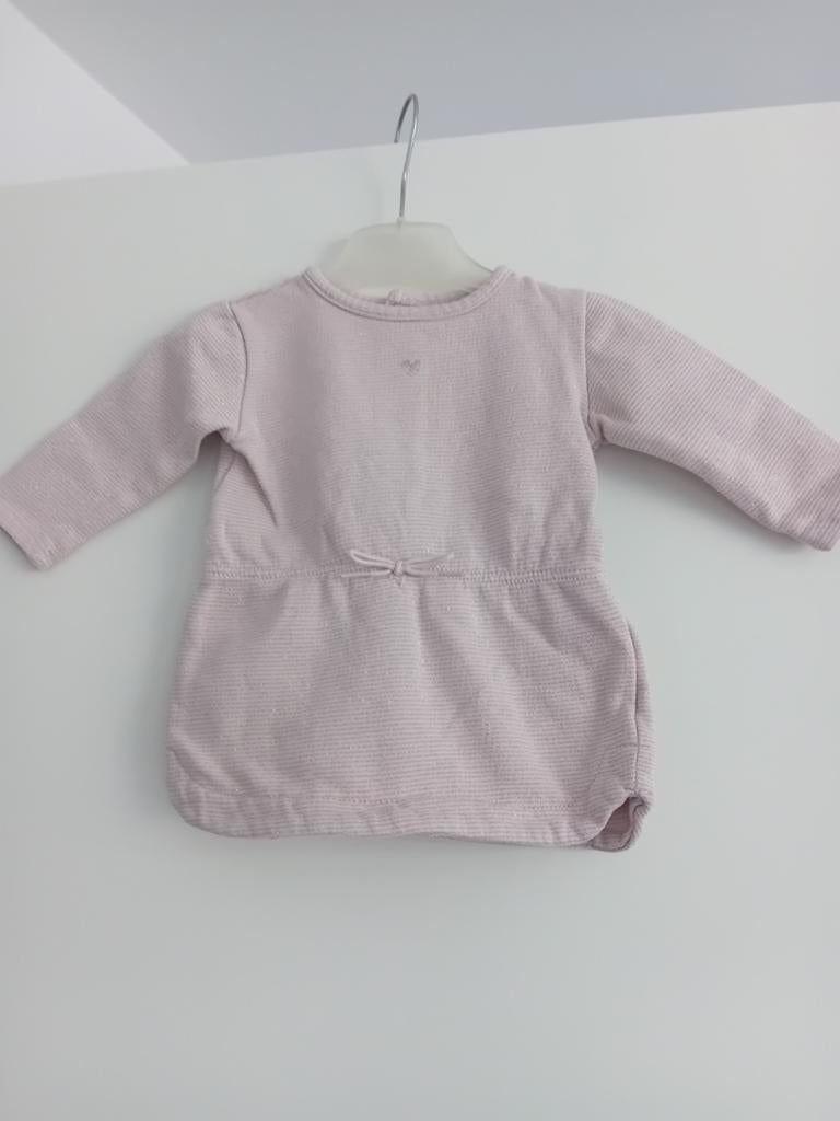 Kiabi Jurkje Sweaterstof met Glitters Streepjes Maat 68, Kiabi, Meisje, Jurkje of Rokje, Ophalen of Verzenden
