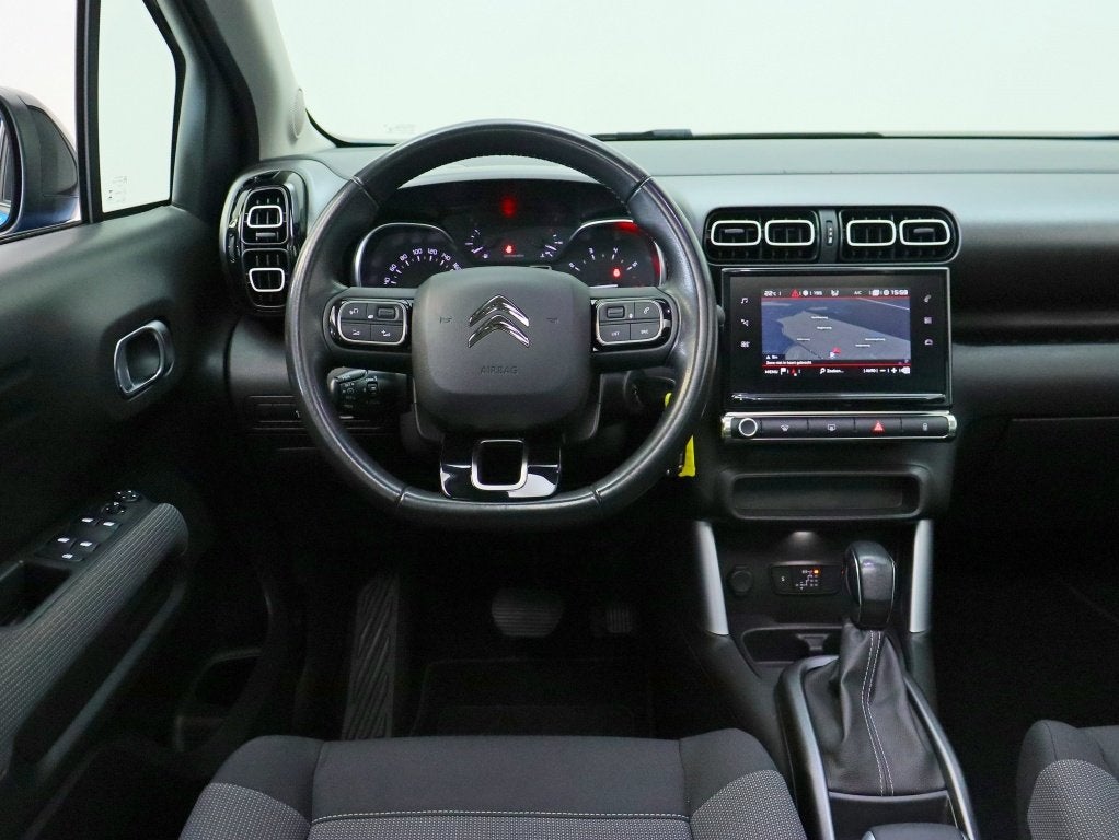 Citroën C3 Aircross 1.2 PT S&S Shine | Panoramadak | Trekha, Auto's, Gebruikt, Blauw, Bedrijf, 600 kg