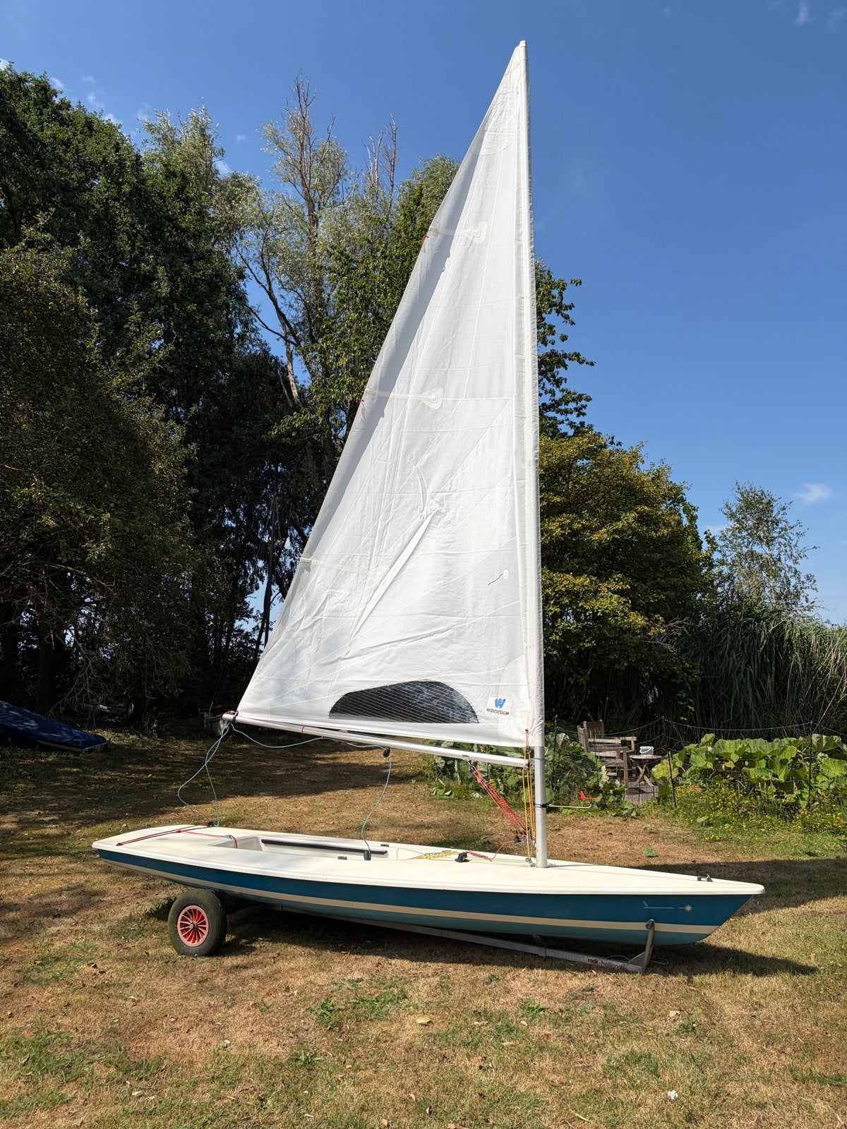 Laser XD Standaard Zeilboot met Trailer, Watersport en Boten, Ophalen, Gebruikt, Laser, Polyester