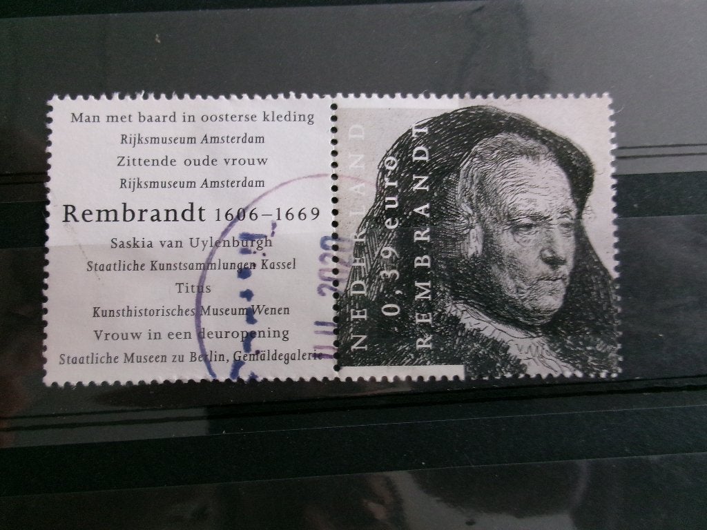 2006 - rembrandt b tekst er naast (397h), Ophalen of Verzenden, Gestempeld