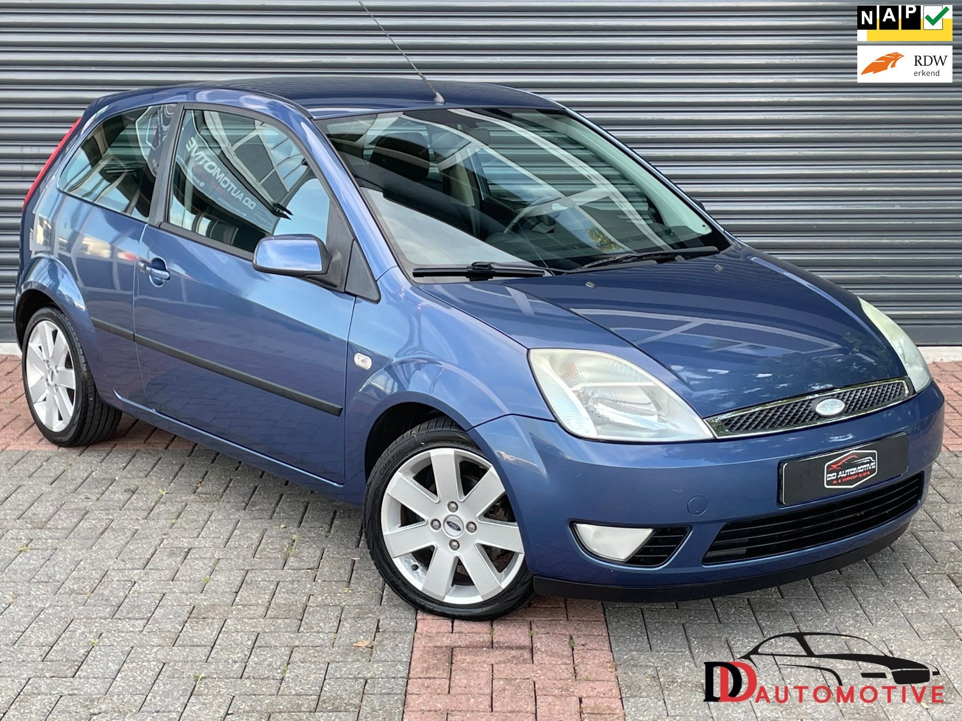 Ford Fiesta 1.3 Futura Airco | Elektr Ramen | NAP | LM Velge, Auto's, 1299 cc, 4 cilinders, Blauw, Origineel Nederlands