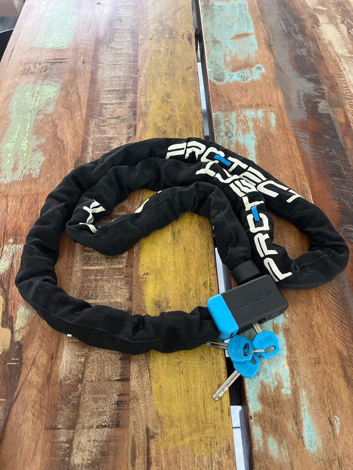 Protect Kettingslot 180cm - ART 2 gekeurd, Fietsen en Brommers, Ophalen of Verzenden, Zo goed als nieuw, Kettingslot