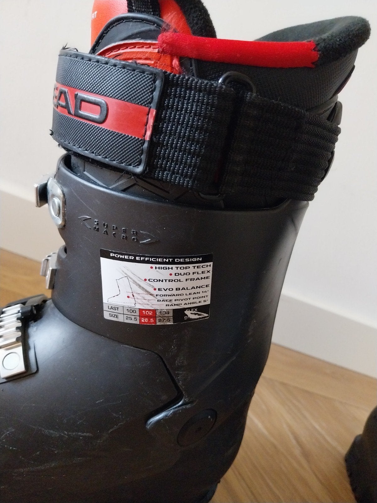 Head Advant Edge 95 Skischoenen - Maat 26.5, 160 tot 180 cm, Gebruikt, Schoenen, Ophalen of Verzenden