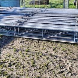 27 Traliespanten 6,4m lang, Doe-het-zelf en Verbouw, Metalen, Ophalen, Gebruikt