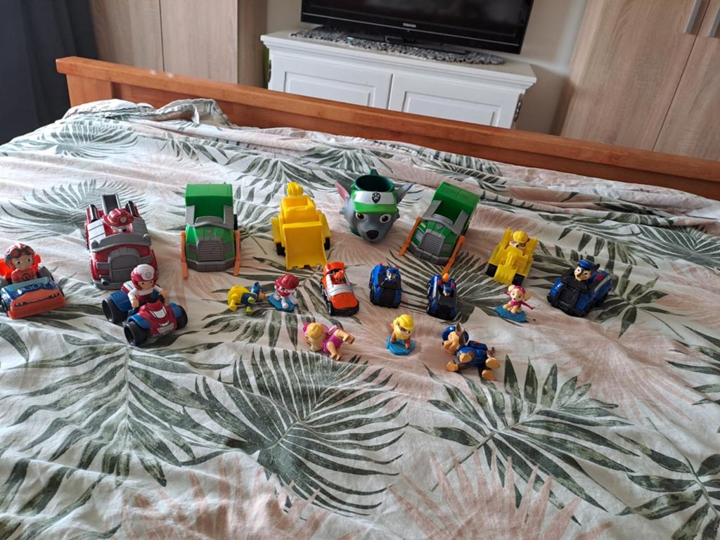 Paw patrol poppetjes en autos, Ophalen of Verzenden, Gebruikt