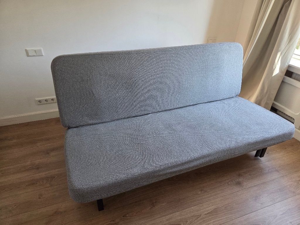 Nyhamn 3-zits slaapbank, Huis en Inrichting, Slaapkamer | Slaapbanken, Ophalen, 140 cm, Zo goed als nieuw, Twijfelaar
