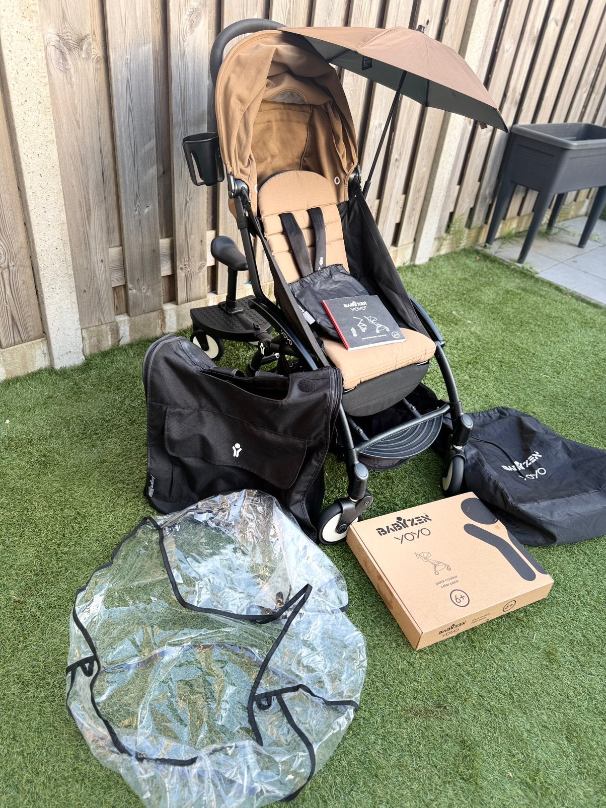 Complete Babyzen Yoyo + meerijdplank + originele accessoires, Kinderen en Baby's, Kinderwagens en Combinaties, Gebruikt, Kinderwagen