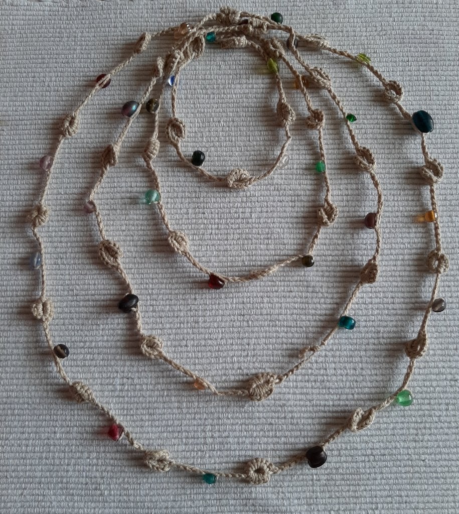 Origineel kadootje?! Gehaakte ketting, Ophalen of Verzenden, Nieuw, Overige materialen