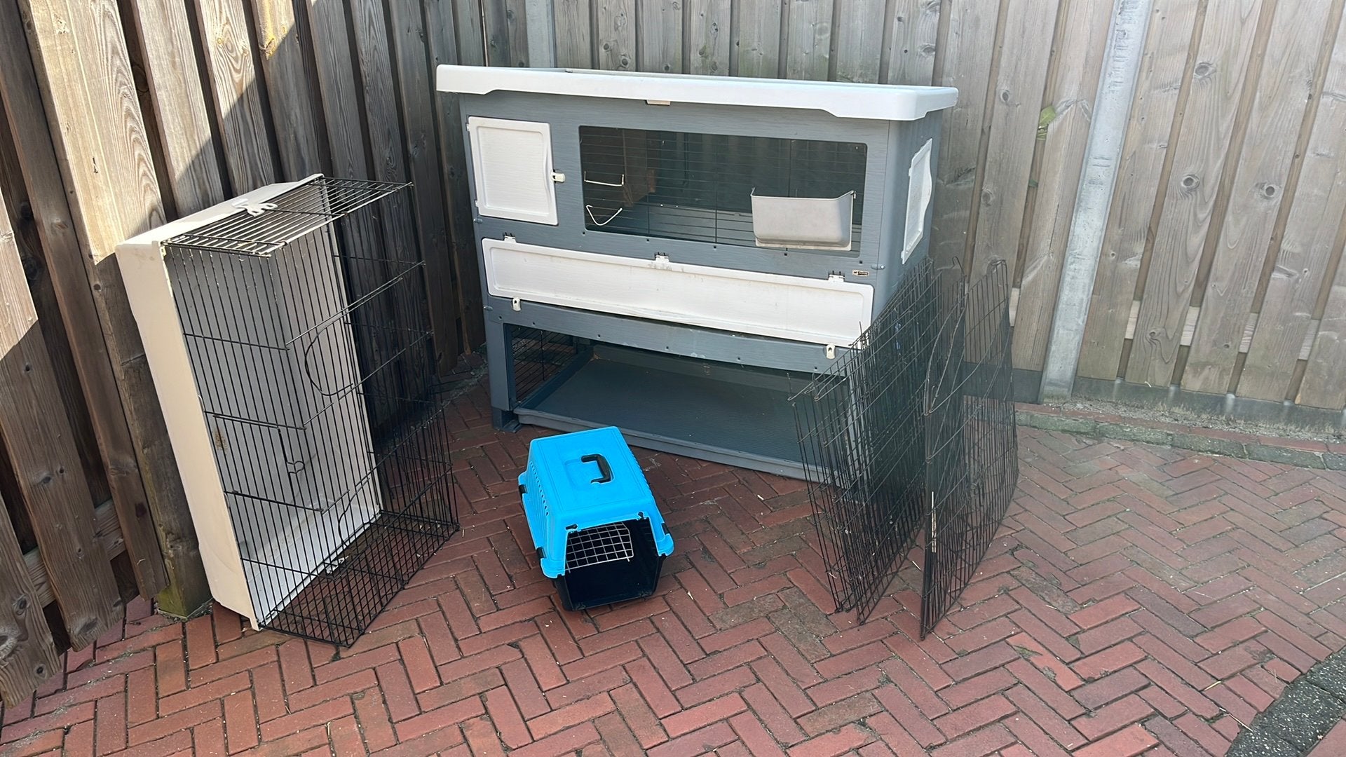 Compleet buitenverblijf voor konijn(en), Dieren en Toebehoren, Ophalen, 110 cm of meer, 90 cm of meer, Konijn