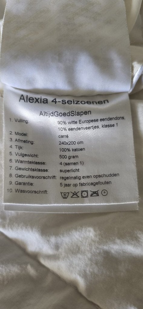 4 seizoenen dekbed, Ophalen, Wit, Tweepersoons, Deken of Dekbed