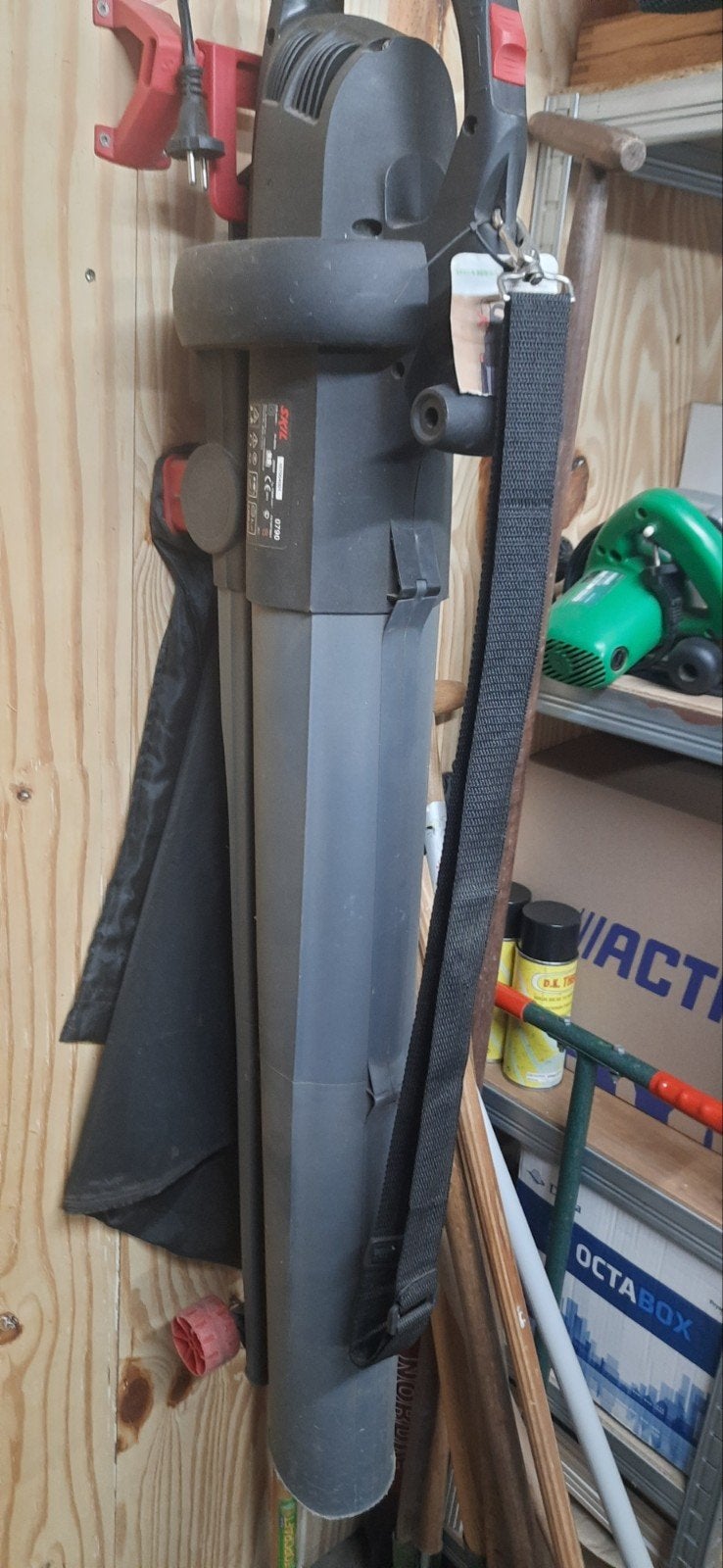 Skil 0790 Bladblazer/Bladzuiger 2800W, Tuin en Terras, Ophalen, Gebruikt, Met opvangzak, Handgedragen