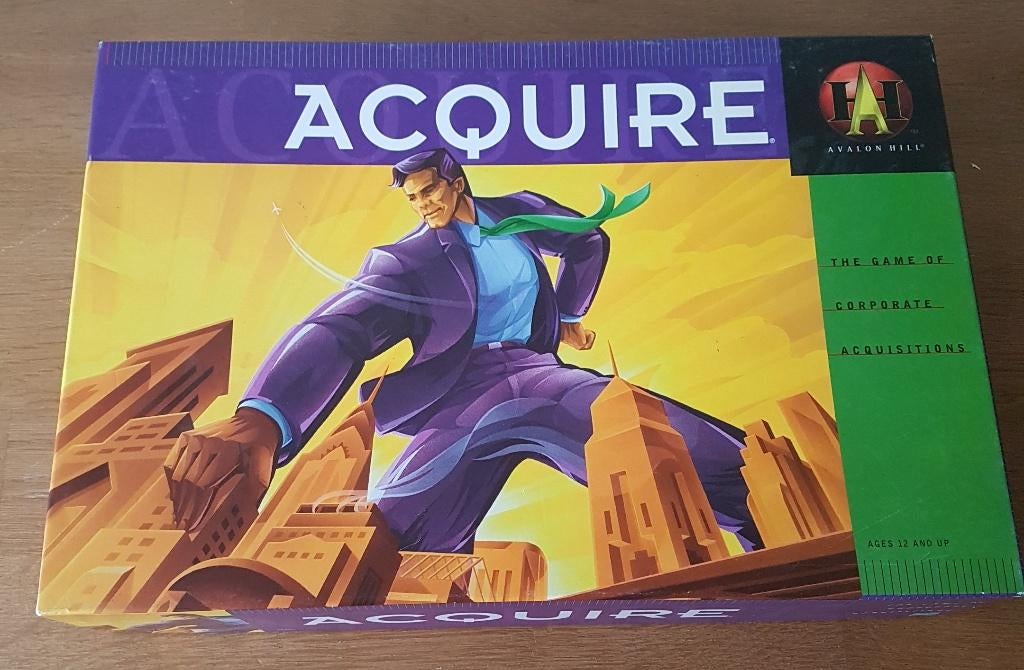 Acquire - English large box edition 1999 - Avalon Hill, Ophalen of Verzenden, Zo goed als nieuw