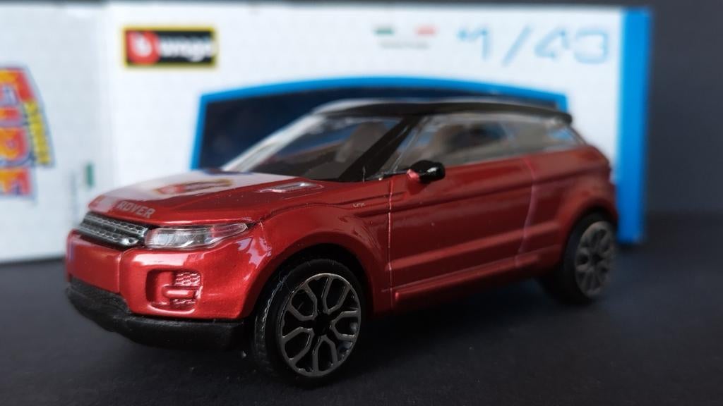 Range Rover Lrx concept Evoque 1:43 Bburago Burago Pol, Overige merken, Bburago@bburago.com, Auto, Verzenden
