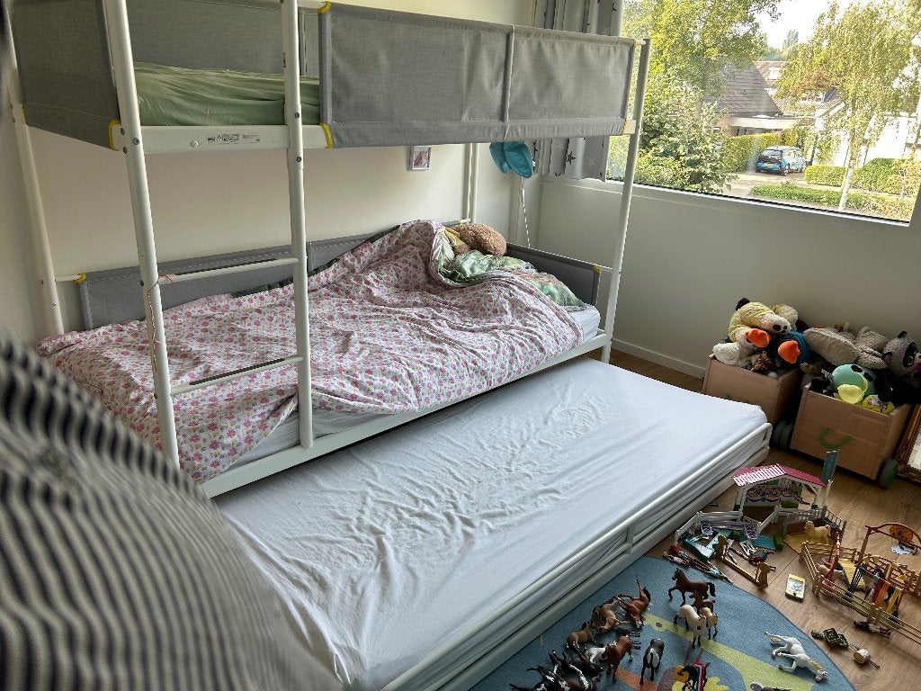 Stapelbed 3 persoons, Ophalen, Gebruikt, 90 cm, 160 tot 180 cm