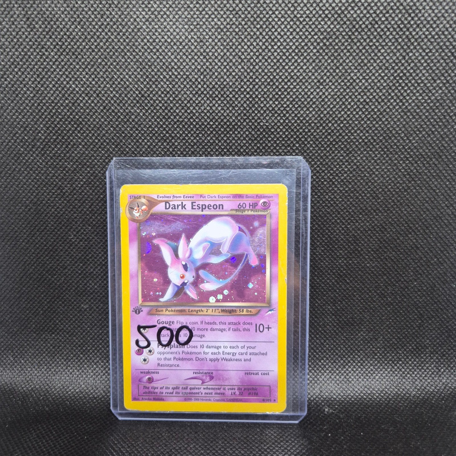 Dark Espeon 1st Edition Neo Destiny Holo, Hobby en Vrije tijd, Ophalen of Verzenden, Zo goed als nieuw