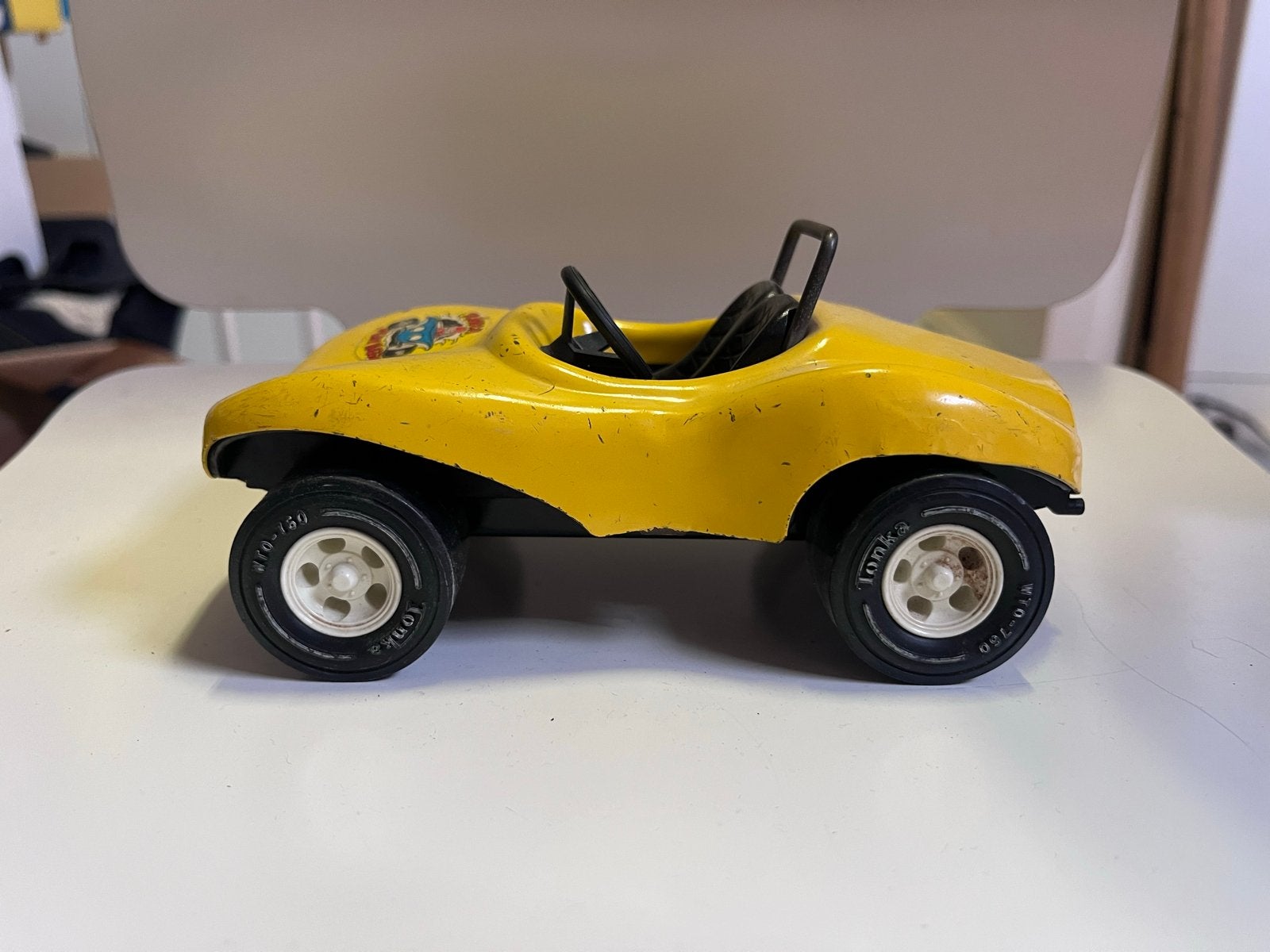Vintage Tonka Fun Buggy 52790 - Gele metalen buggy jaren 70, Ophalen of Verzenden, Gebruikt