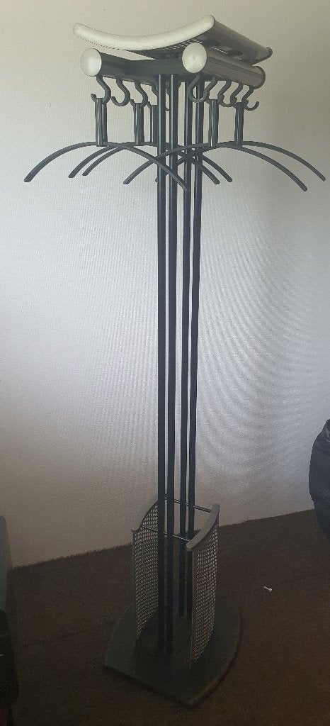 Staande kapstok met hangertjes, Ophalen, Gebruikt, Metaal, Staande kapstok