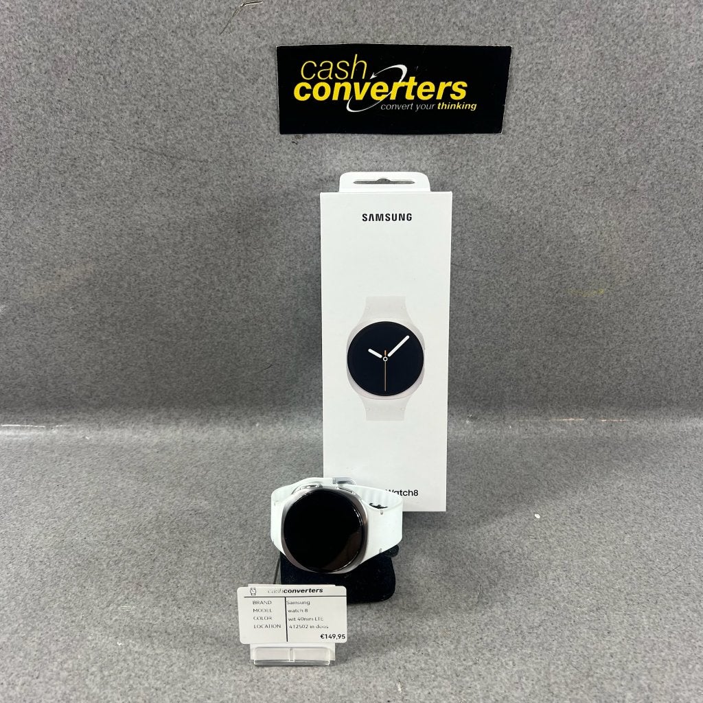 Samsung Galaxy Watch 8 | LTE | 40mm | in doos | 412502, Wit, Samsung ⌚️, Ophalen of Verzenden, Zo goed als nieuw