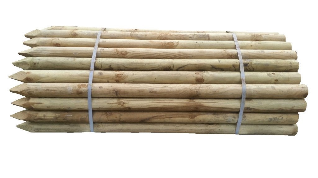 Celfix houten (weide) palen rond, Weidegang