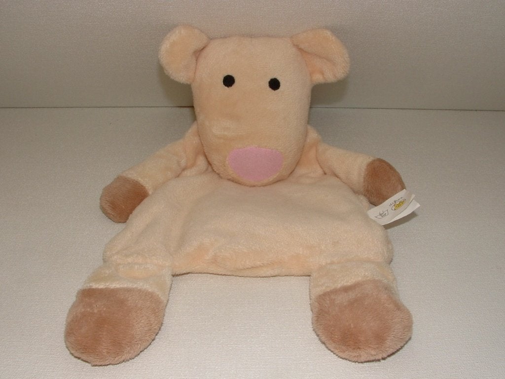 DIFRAX SCHAAP SHIRLEY GROOT KNUFFELDOEK VELOURS ROOMKLEURIG, Verzenden, Nieuw, Overige typen