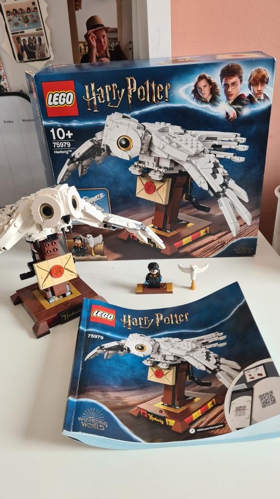 Lego Harry Potter Hedwig Uil 75979 met boekje en doos, Kinderen en Baby's, Speelgoed | Duplo en Lego, Harry Potter, Ophalen of Verzenden