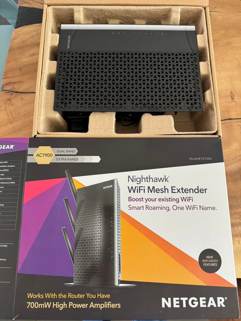 Netgear Nighthawk wifi extender, Ophalen, Zo goed als nieuw