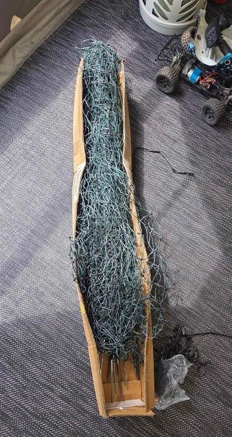 VOSS.farming farmNET pluimveenet 15 meter, 112cm groen schri, Dieren en Toebehoren, Ophalen, Zo goed als nieuw, Overige typen