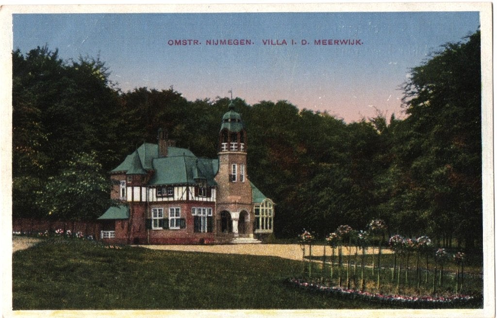 Nijmegen, Villa I.D. Meerwijk, Verzamelen, Ophalen of Verzenden, 1920 tot 1940, Ongelopen, Gelderland