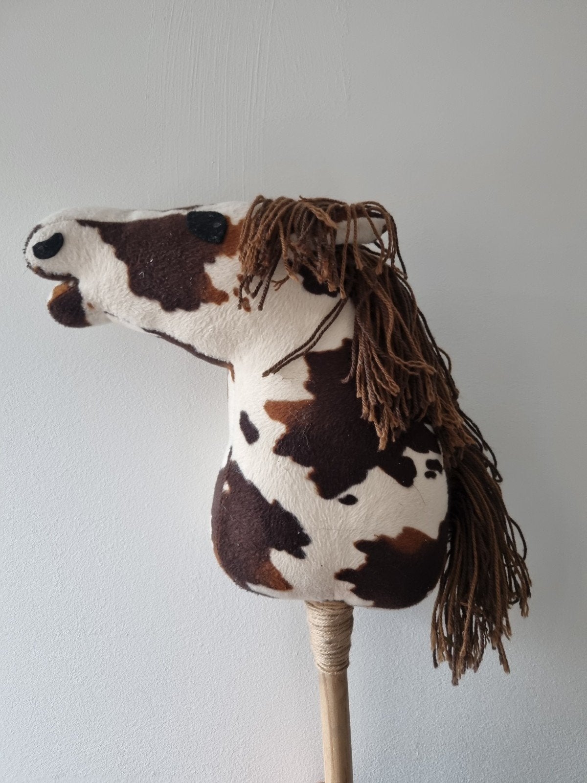 Hobbyhorse / Stokpaardje - Bruin/Wit, Ophalen of Verzenden