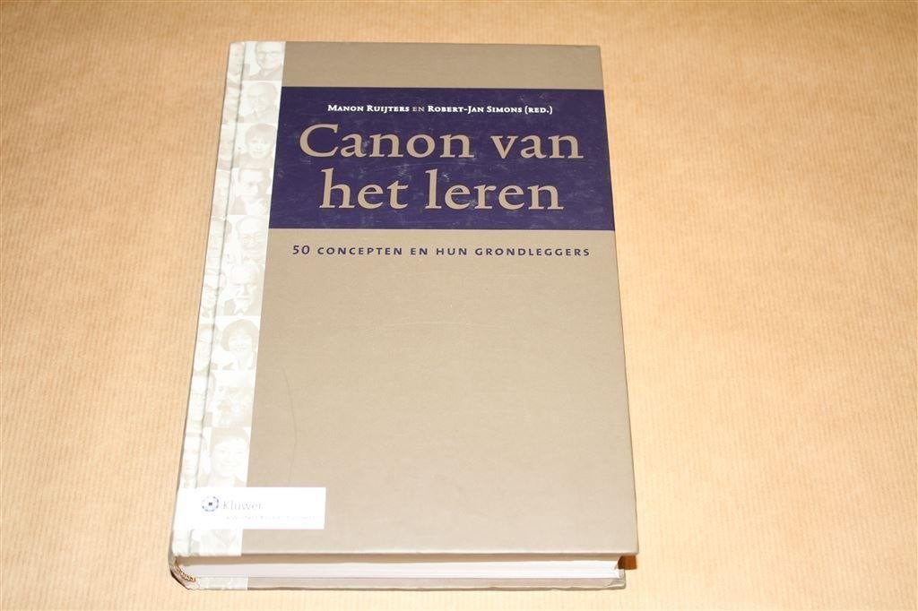 De canon van het leren. 50 concepten en hun grondleggers., Boeken, Ophalen of Verzenden, Zo goed als nieuw, Natuurwetenschap
