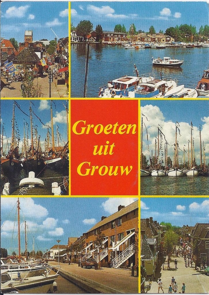 Grouw gelopen ansichtkaart (a53, Ophalen of Verzenden, 1960 tot 1980, Gelopen