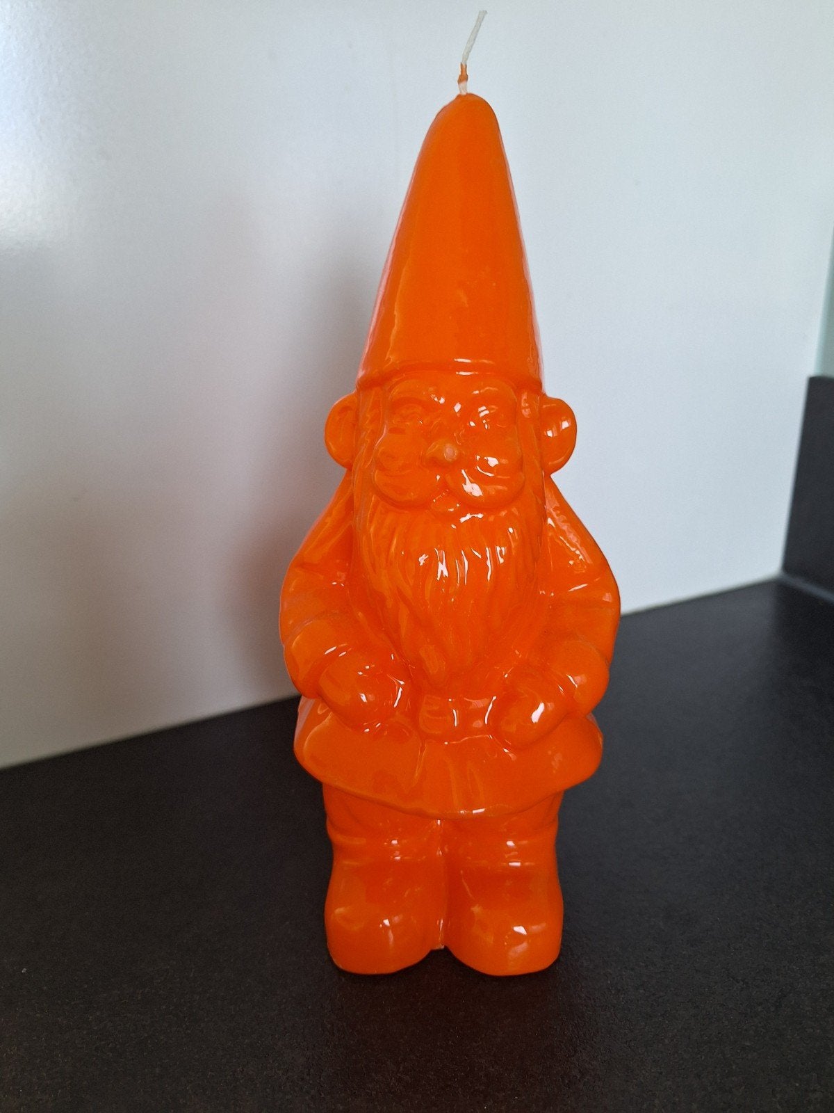 Oranje kabouter kaars - Decoratieve kaars, Overige merken, Oranje, Ophalen of Verzenden, Kaars