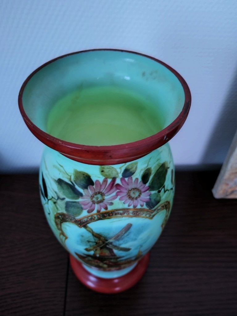 Antieke Opaline vazen, Ophalen