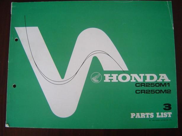 Honda CR250 M1 M2 1976 Elsinore motorcycle parts list CR 250, Ophalen of Verzenden, Yamaha