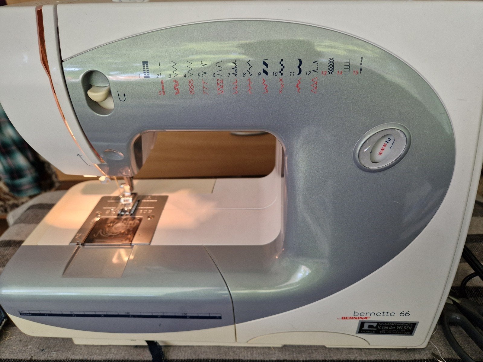 NAAIMACHINE BERNETTE BERNINA 66, Hobby en Vrije tijd, Ophalen of Verzenden, Zo goed als nieuw, Naaimachine, Bernina
