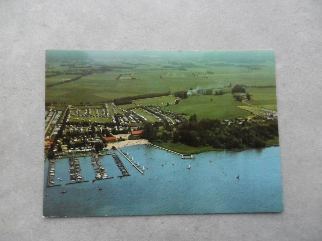 Nunspeet, recr. centr. jachthaven Het Plashuis/luchtfoto, Verzenden, 1980 tot heden, Ongelopen, Gelderland