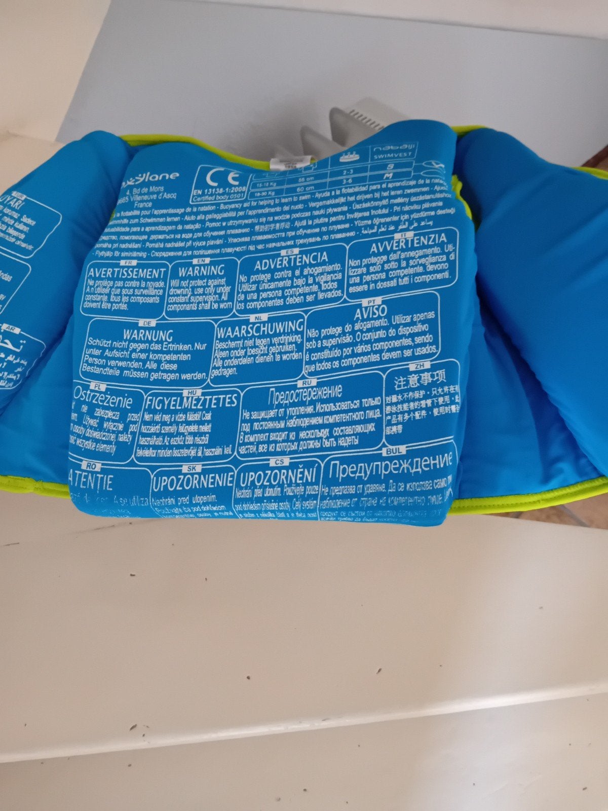 Zwemvest Nabaiji 15 kg, 2-3 jaar, Ophalen of Verzenden