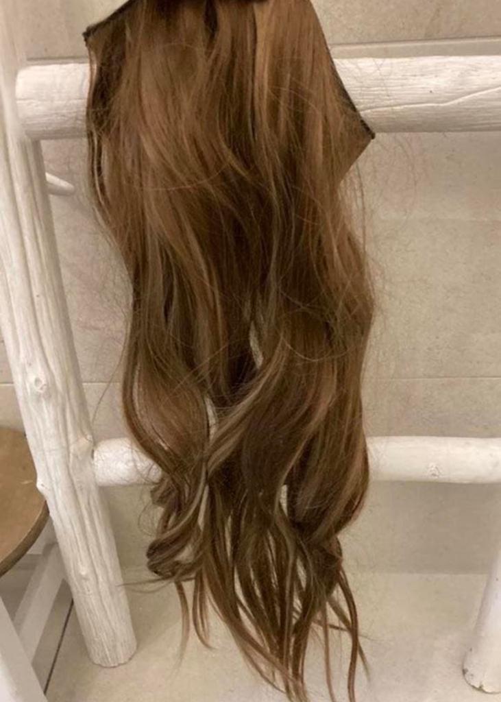 Haarverlening - haarwerk - haar extension, Ophalen of Verzenden, Zo goed als nieuw, Pruik of Haarverlenging