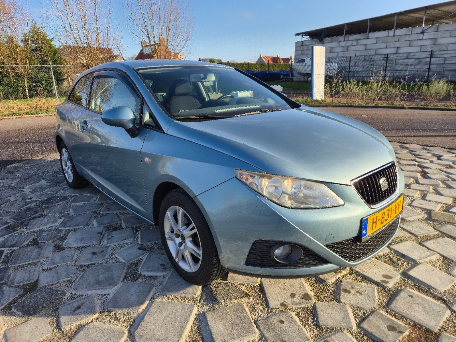 Seat Ibiza 1.4 63KW 3DRS 2009 Grijs, Auto's, Voorwielaandrijving, 40 €/maand, 4 cilinders, Ibiza